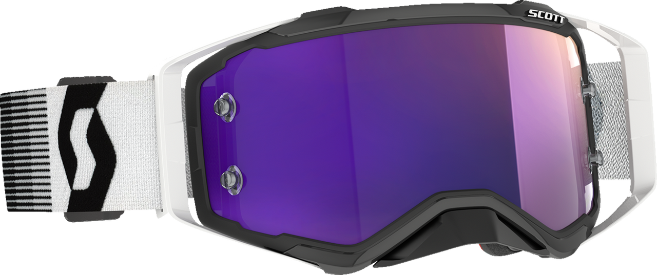 SCOTT Prospect Goggle - Premium Black/White - Purple Chrome Works Lens 272821-7702281