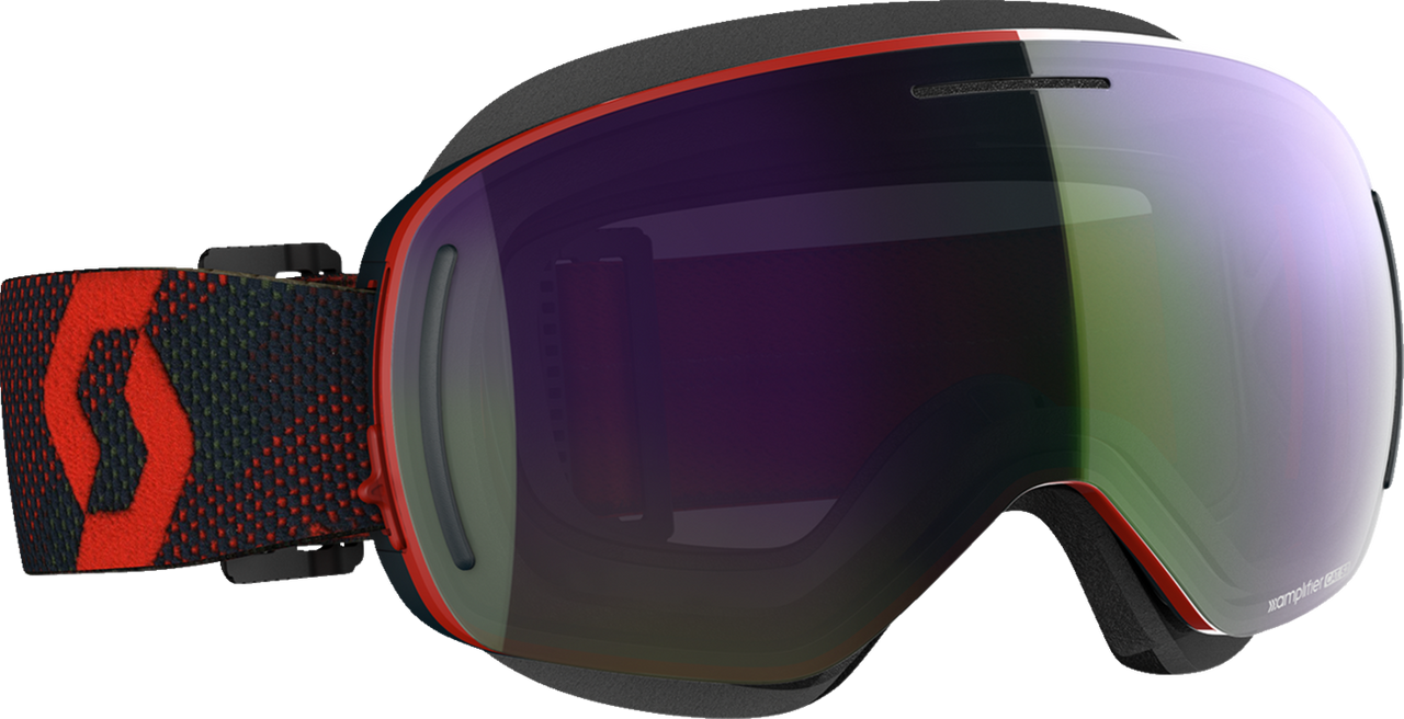 SCOTT LCG EVO Snow Cross Goggle - Red/Blue - Enhancer Green Chrome Lens 272845-4710314