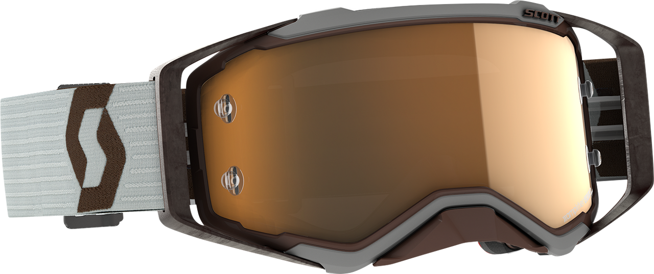 SCOTT Prospect Amplifier Goggle - Gray/Brown - Gold Chrome Works Lens 285536-7430324