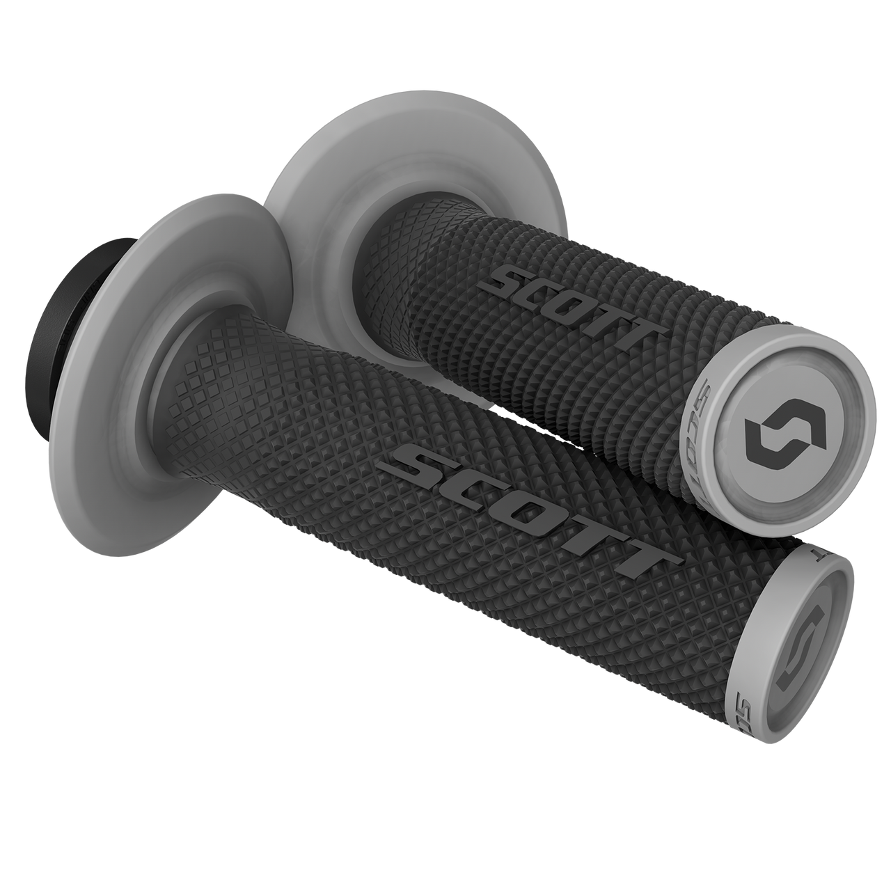 SCOTT SX II Lock-On Grip and Cam Set - Black/Gray 292452-1001222