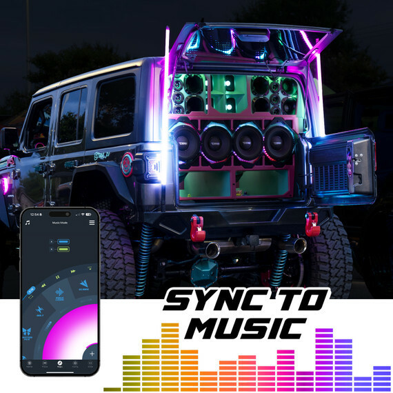 Xkmax Rgbw Whip Kit 2 Pc 48 In.