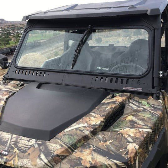 Polaris General Vented Glass Front Windshield | Bent Metal