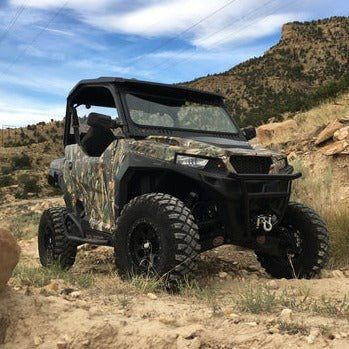 Polaris General Vented Glass Front Windshield | Bent Metal