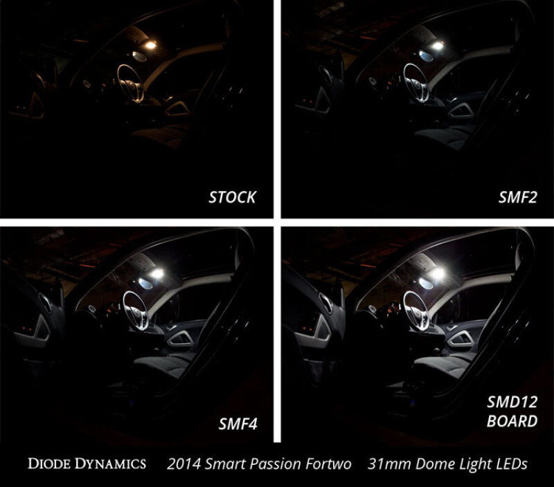 Diode Dynamics 36mm SMF2 LED Bulb - Cool - White (Single)