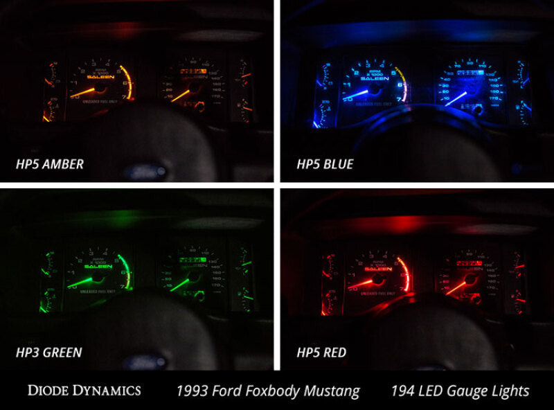 Diode Dynamics 194 LED Bulb SMD2 LED - Green Set of 12