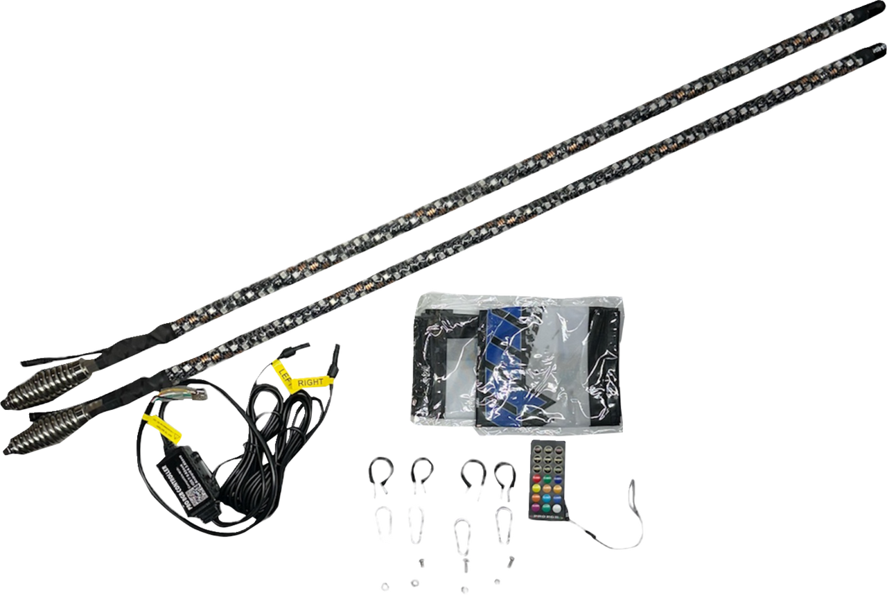 WHIPITLIGHTRODS SOL Deluxe 5' Whip Light Rod - Chasing - Bluetooth® - RGB SB-CHSBTR-151-V2