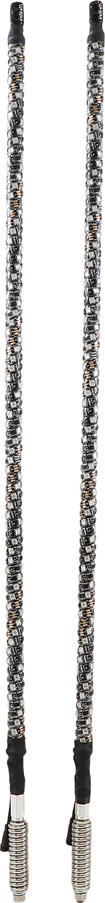 WHIPITLIGHTRODS 3' Light Rod Whip - Chase - Pair - Black SB-CHSBTR-132