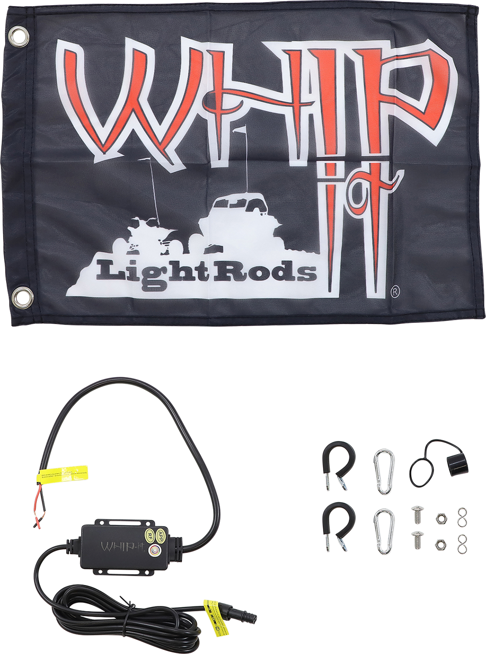 WHIPITLIGHTRODS 5' Light Rod Whip - Chase - Black SB-CHSBTR-151