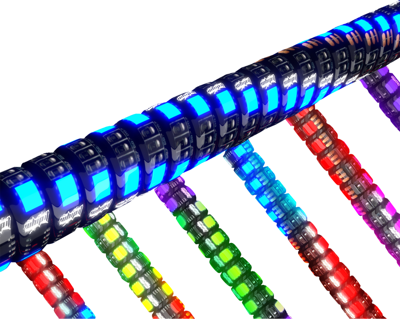 WHIPITLIGHTRODS SOL Deluxe 3' Whip Light Rod - Chasing - Bluetooth® - RGB SB-CHSBTR-131-V2