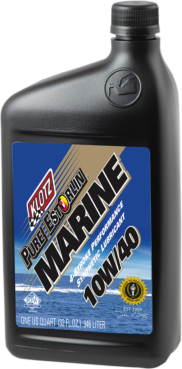KLOTZ OIL Marine 4-Stroke Engine Oil - 10W-40 - 1 U.S. quart KE-334