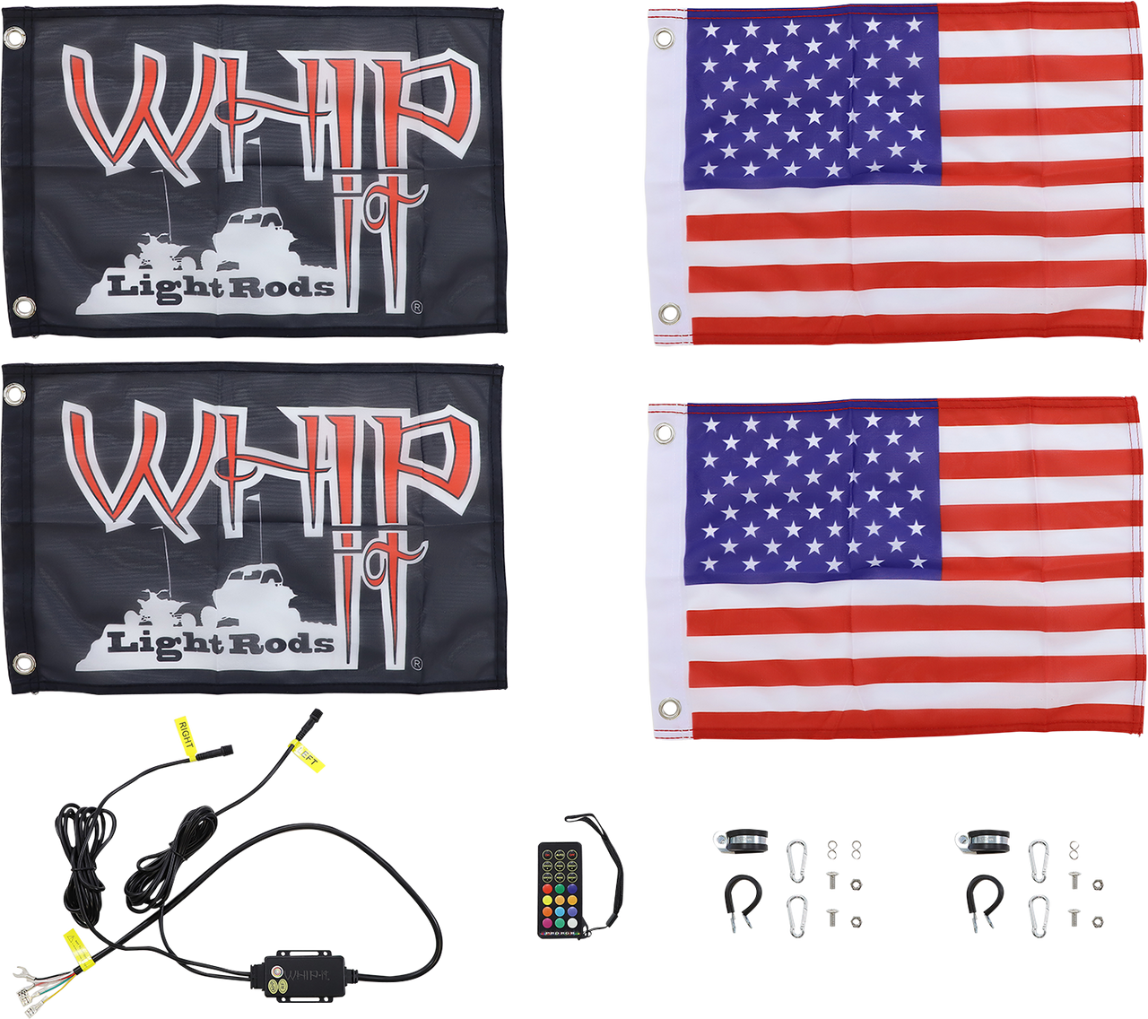 WHIPITLIGHTRODS 5' Light Rod - Bluetooth® - RGB - Magnetic Base MAG-CHSBTR-152