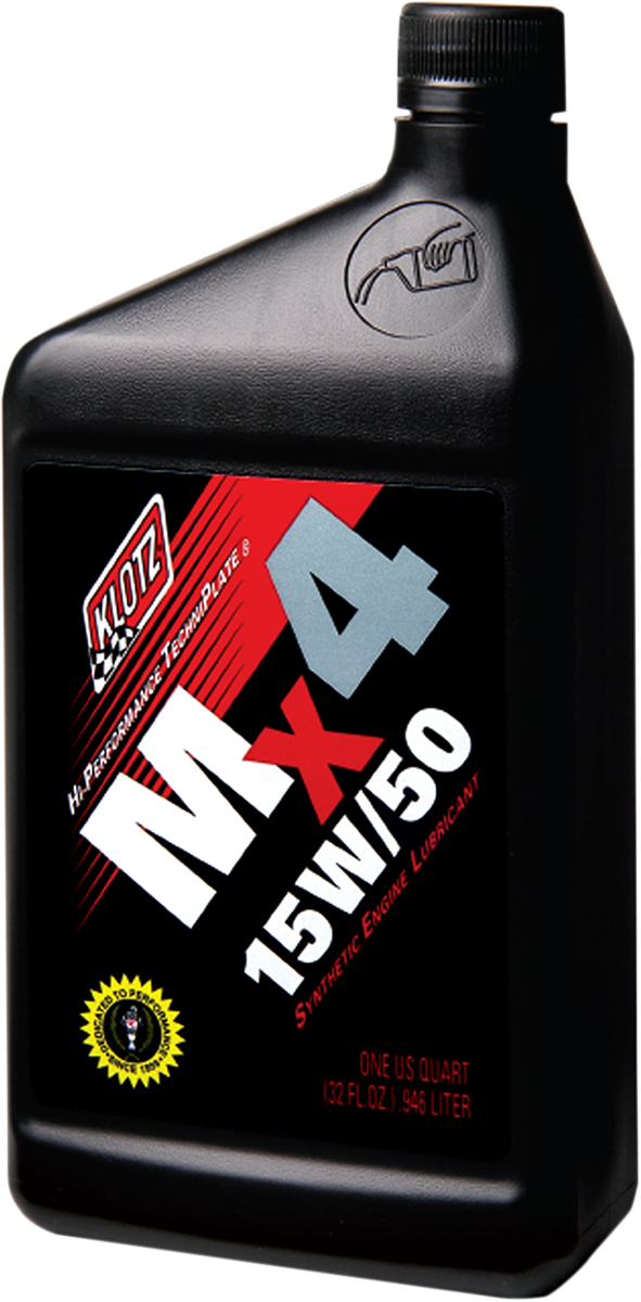 KLOTZ OIL MX4 Synthetic Engine Oil - 15W-50 - 1 U.S. quart KL-880