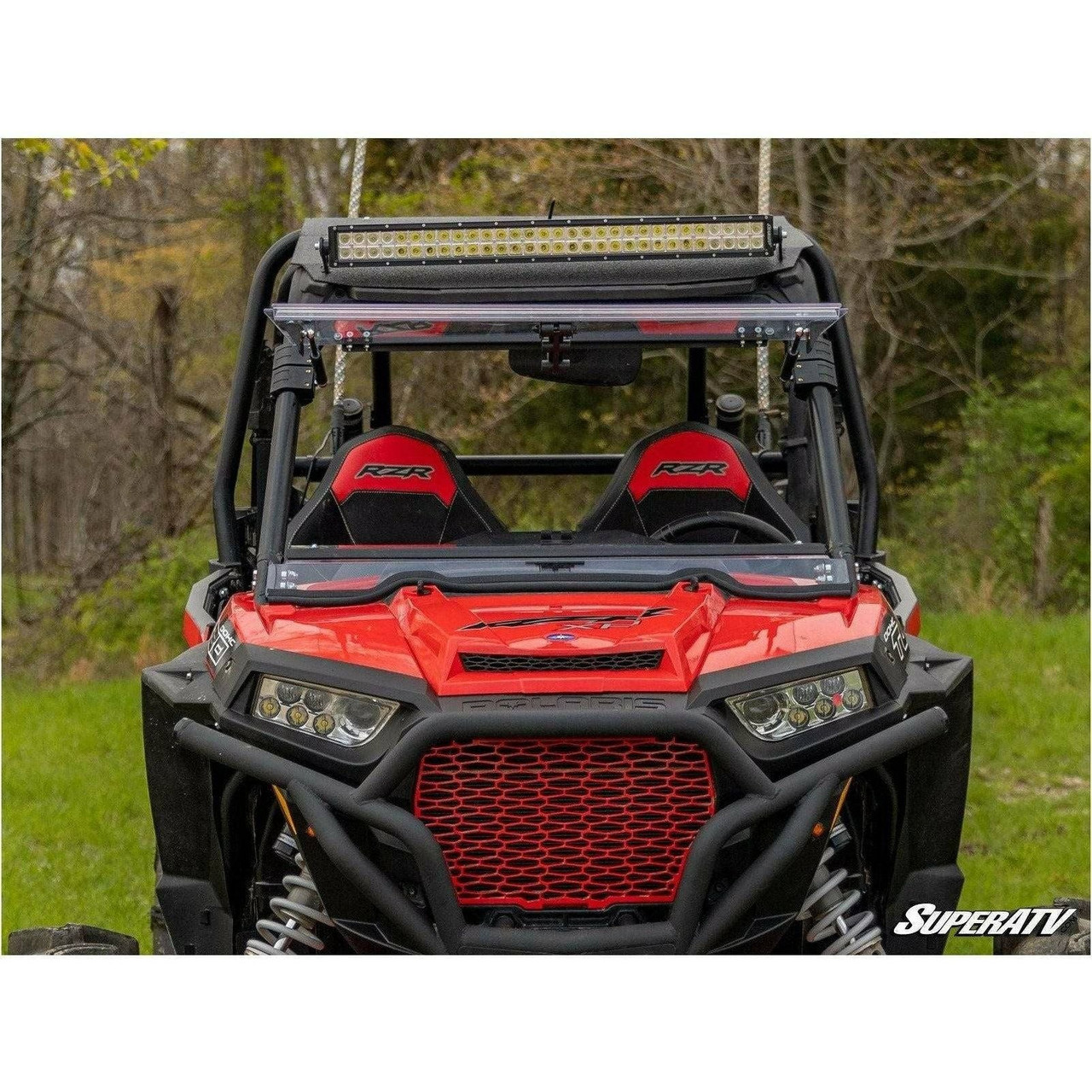 Polaris RZR S 1000 Scratch Resistant Flip Windshield | SuperATV