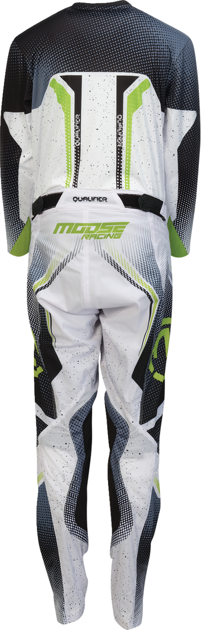 MOOSE OFFROAD Youth Qualifier® Pants - White/Black/Green - US 26 2903-2669