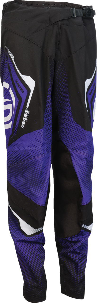 MOOSE OFFROAD Youth Qualifier® Pants - Black/Purple/White - US 30 2903-2664