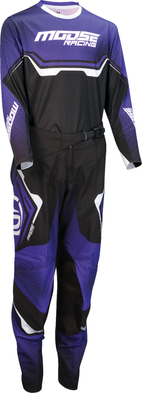 MOOSE OFFROAD Youth Qualifier® Pants - Black/Purple/White - US 26 2903-2662