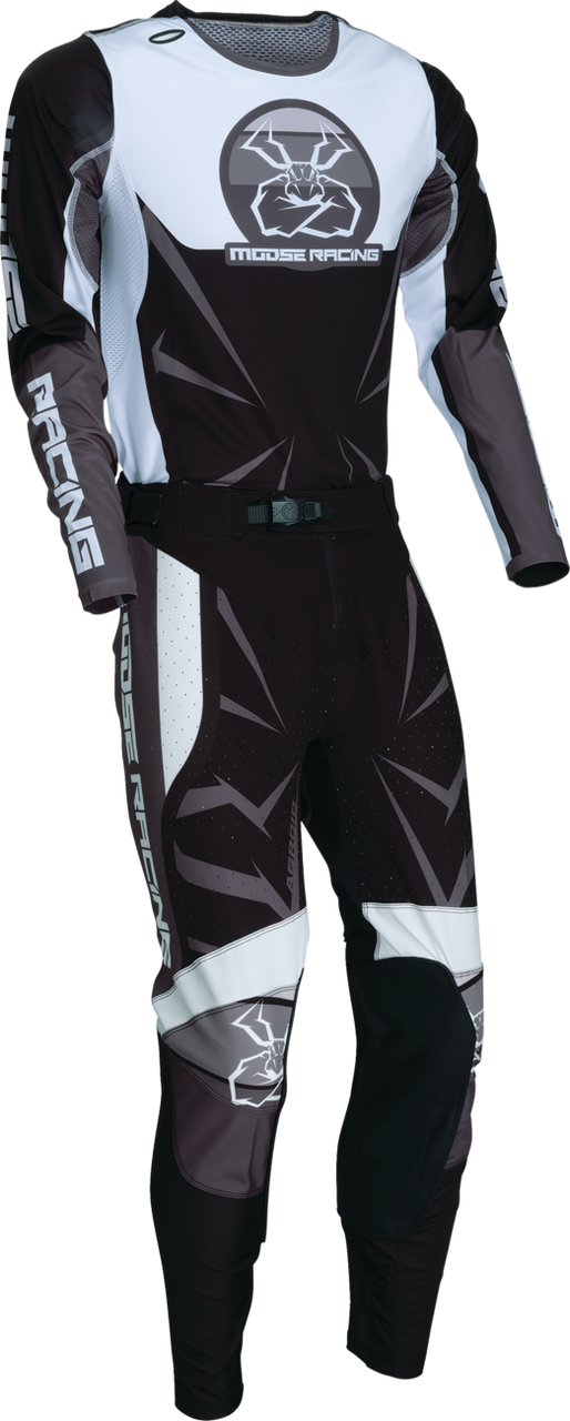 MOOSE OFFROAD Agroid Jersey - Black/White - 3XL 2910-7910