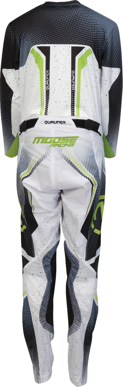 MOOSE OFFROAD Youth Qualifier® Pants - White/Black/Green - US 20 2903-2666