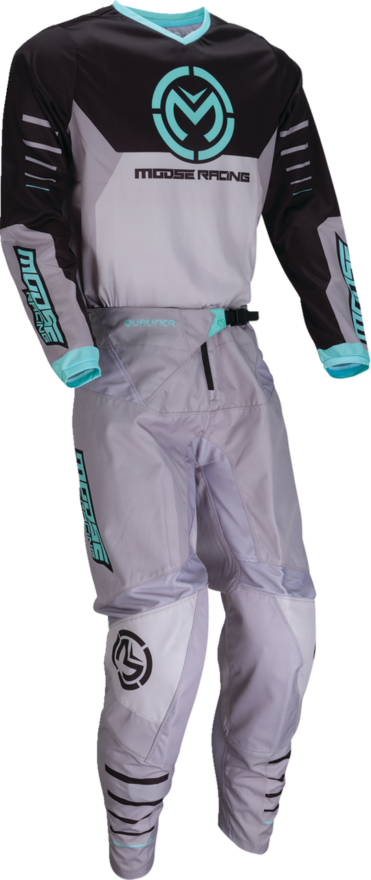 MOOSE OFFROAD Qualifier® Jersey - Gray/Teal - 2XL 2910-8187