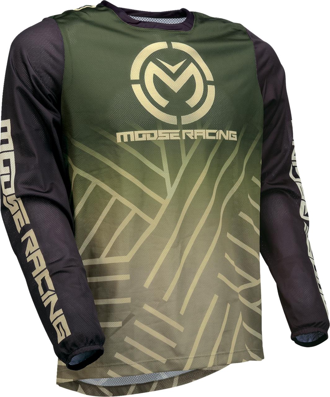 MOOSE OFFROAD Sahara Jersey - Green/Black - Large 29107944