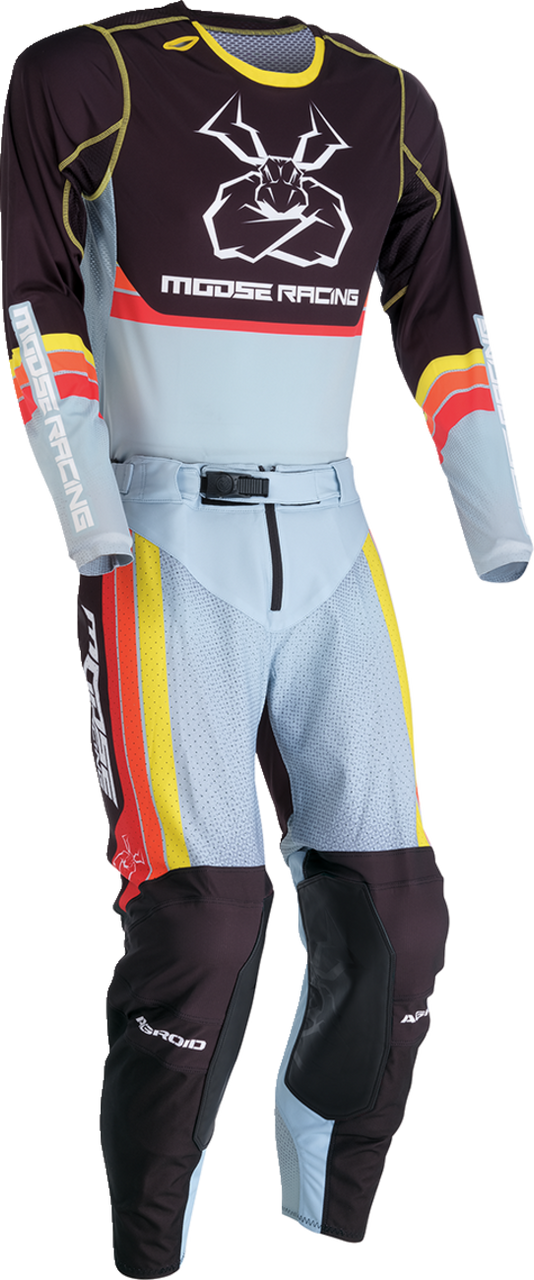 MOOSE OFFROAD Agroid Jersey - Gray/Yellow - Medium 2910-7513