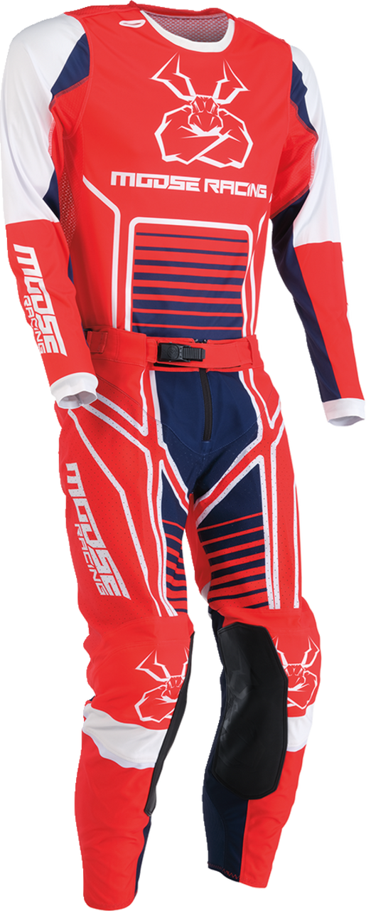 MOOSE OFFROAD Agroid Jersey - Red/White/Blue - Medium 2910-7501
