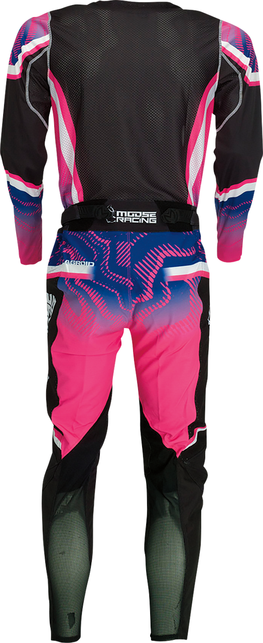 MOOSE OFFROAD Agroid Jersey - Pink/Purple/Black - 2XL 2910-7400