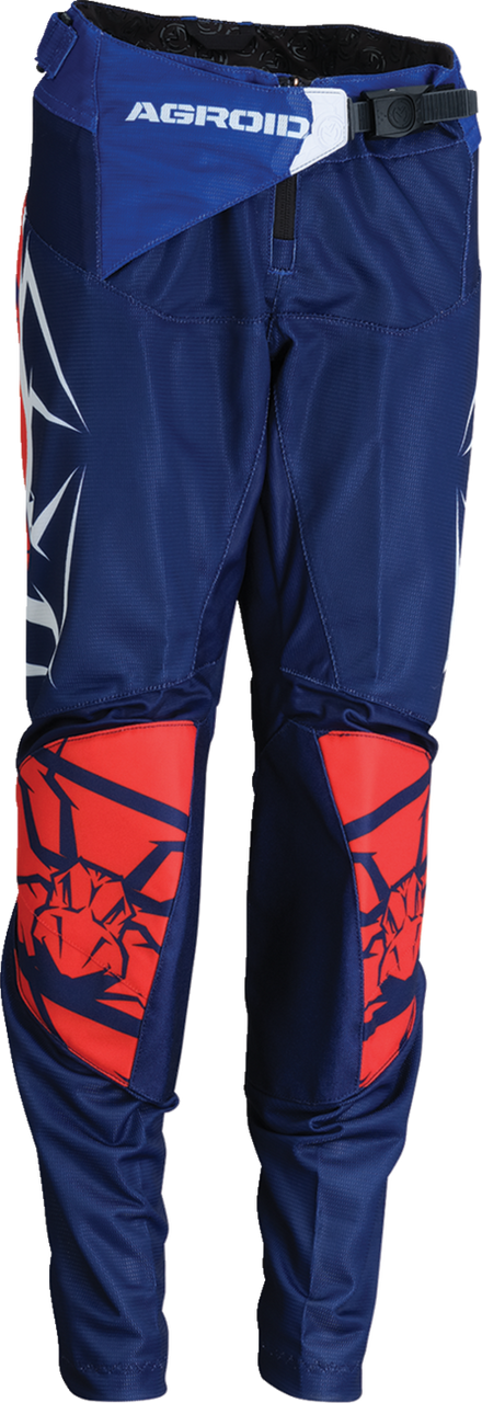 MOOSE OFFROAD Youth Agroid Mesh Pants - Red/White/Blue - 30 2903-2559