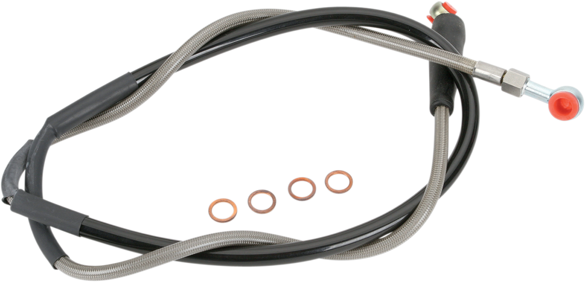 MOOSE OFFROAD Brake Line - Front - Stainless Steel - Gas Gas/Husqvarna/KTM K01-1-027/P