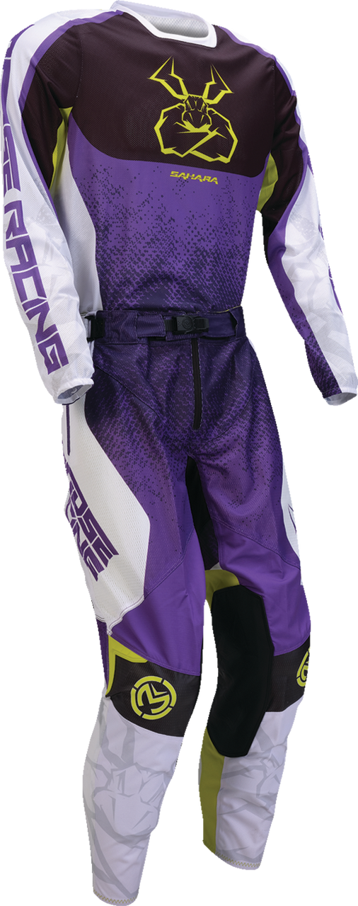 MOOSE OFFROAD Sahara Jersey - Purple/Hi-Viz - Large 2910-8348