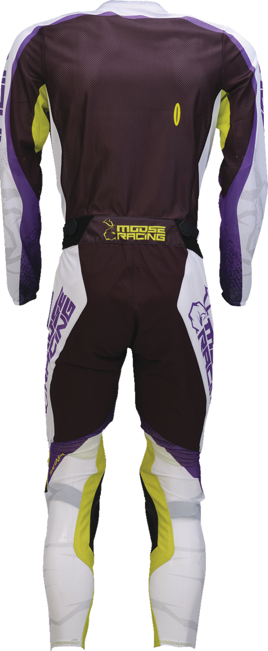 MOOSE OFFROAD Sahara Jersey - Purple/Hi-Viz - Large 2910-8348