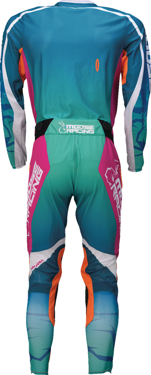 MOOSE OFFROAD Sahara Jersey - Teal/Orange/Pink - Medium 2910-8340