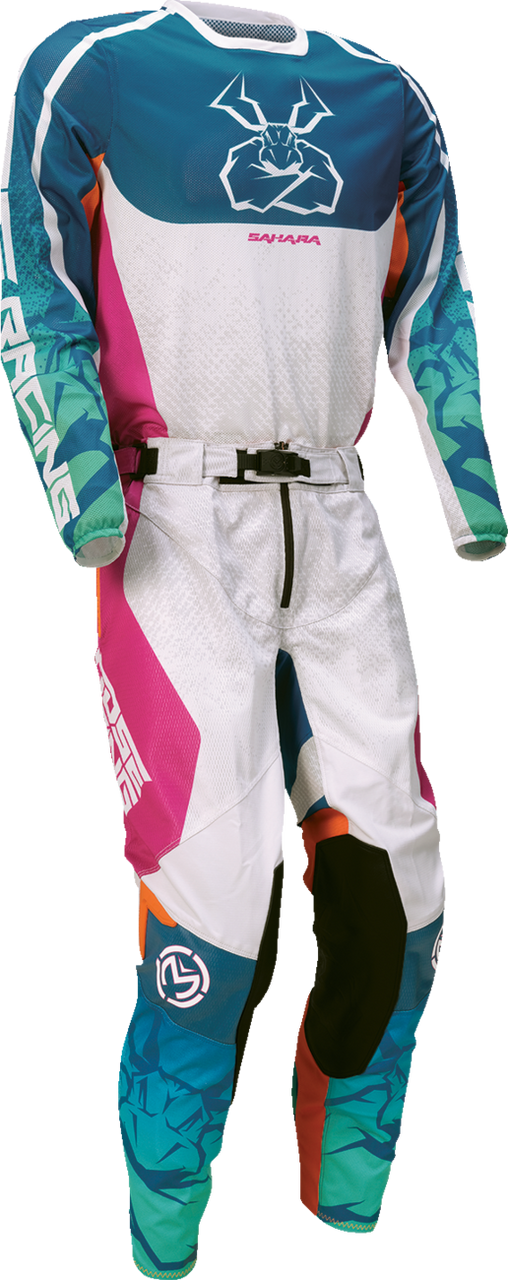 MOOSE OFFROAD Sahara Jersey - Teal/Orange/Pink - Small 2910-8339