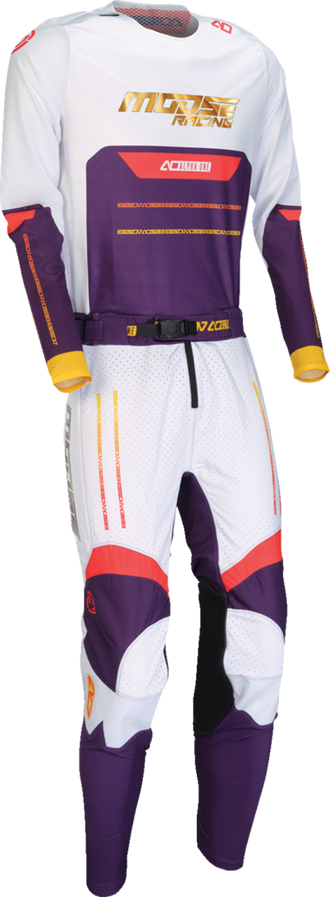MOOSE OFFROAD Alpha One Jersey - Purple/Red - Medium 2910-8333
