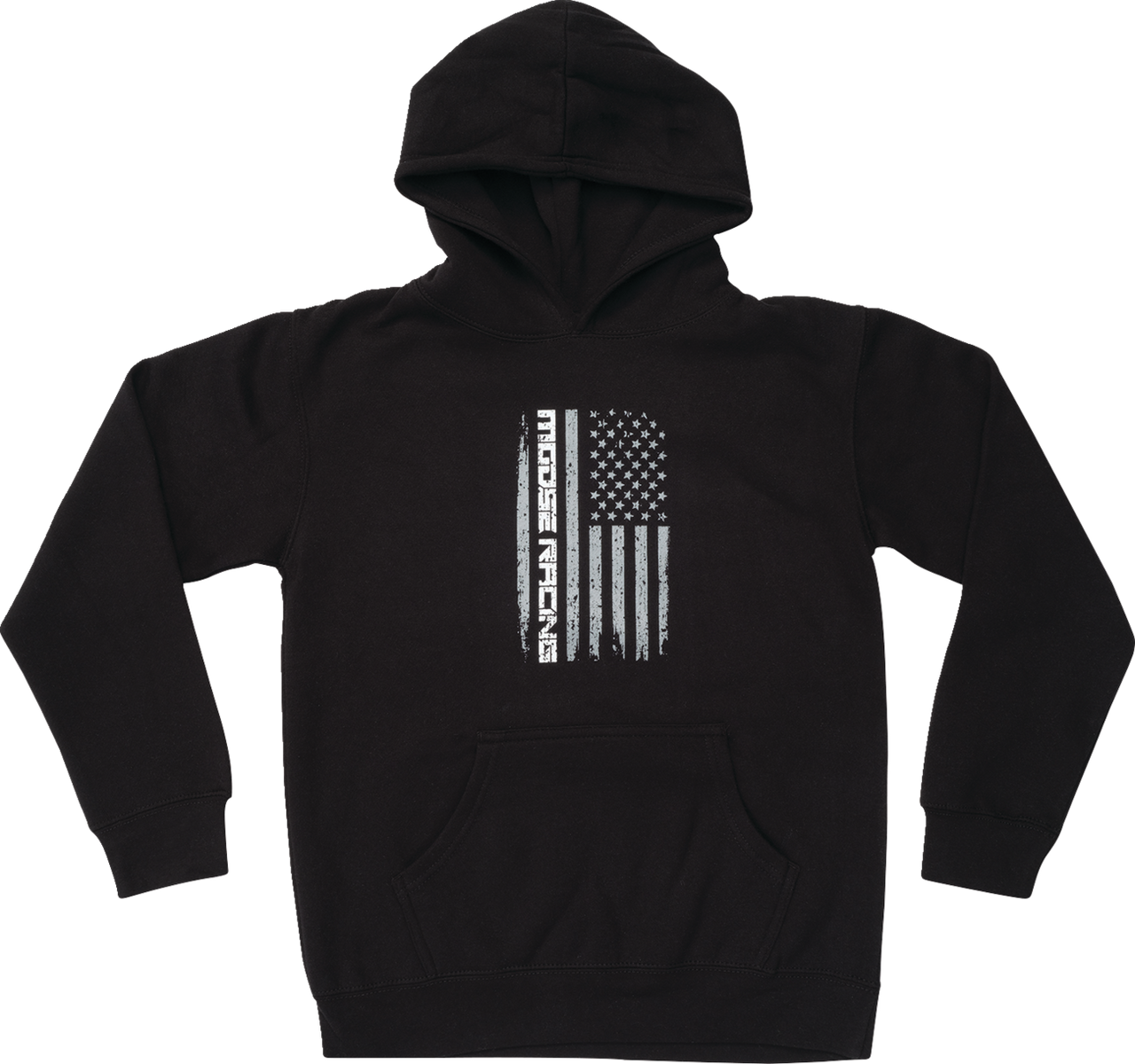 MOOSE OFFROAD Youth Stars and Stripes Forever Hoodie - Black - Medium 3052-0703