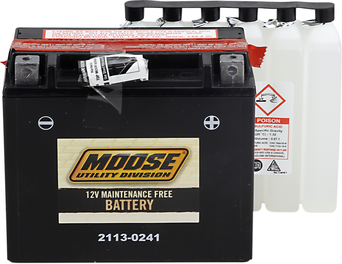 MOOSE OFFROAD AGM Battery - YTX20HL-BS MTX20HL-BS