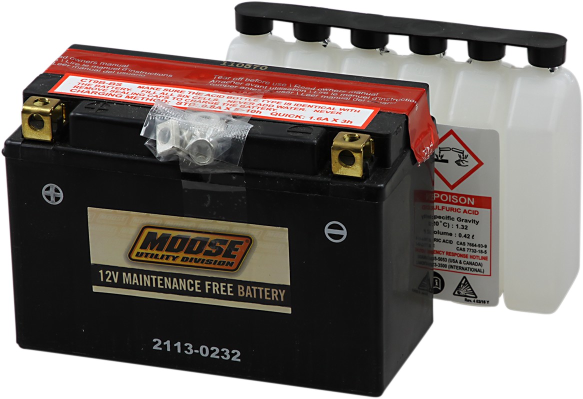 MOOSE OFFROAD AGM Battery - YT9B-BS MT9B-BS