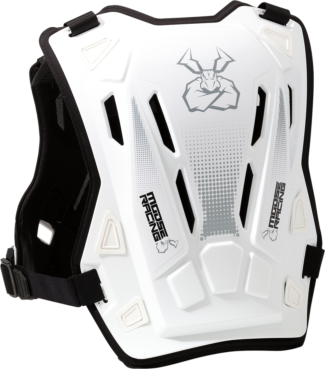 MOOSE OFFROAD Youth Agroid™ Chest Guard - White - 2XS/XS 2701-1117