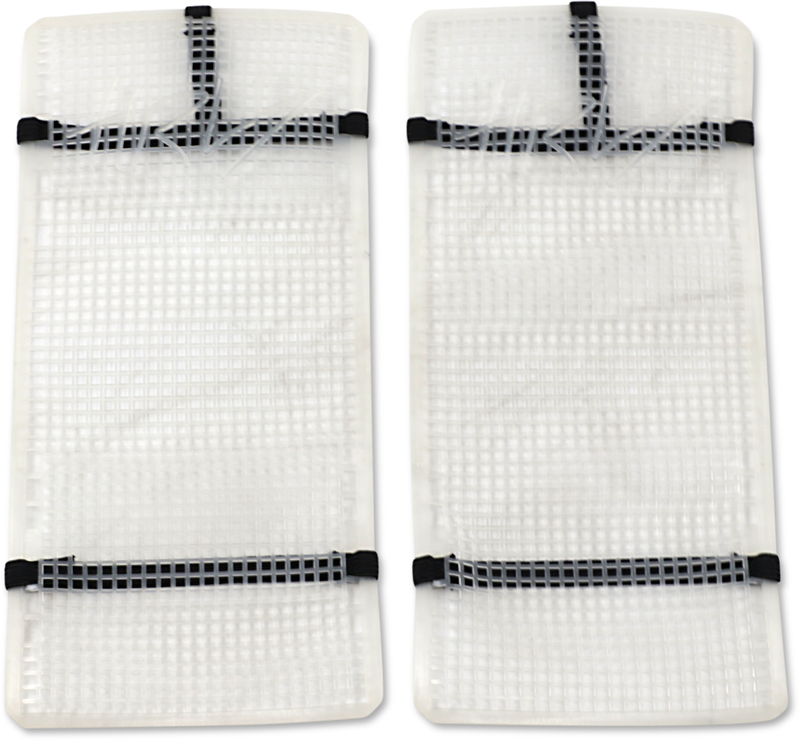 MOOSE OFFROAD Mud Radiator Cover - White - Husqvarna HPRMUDHUS2504TM