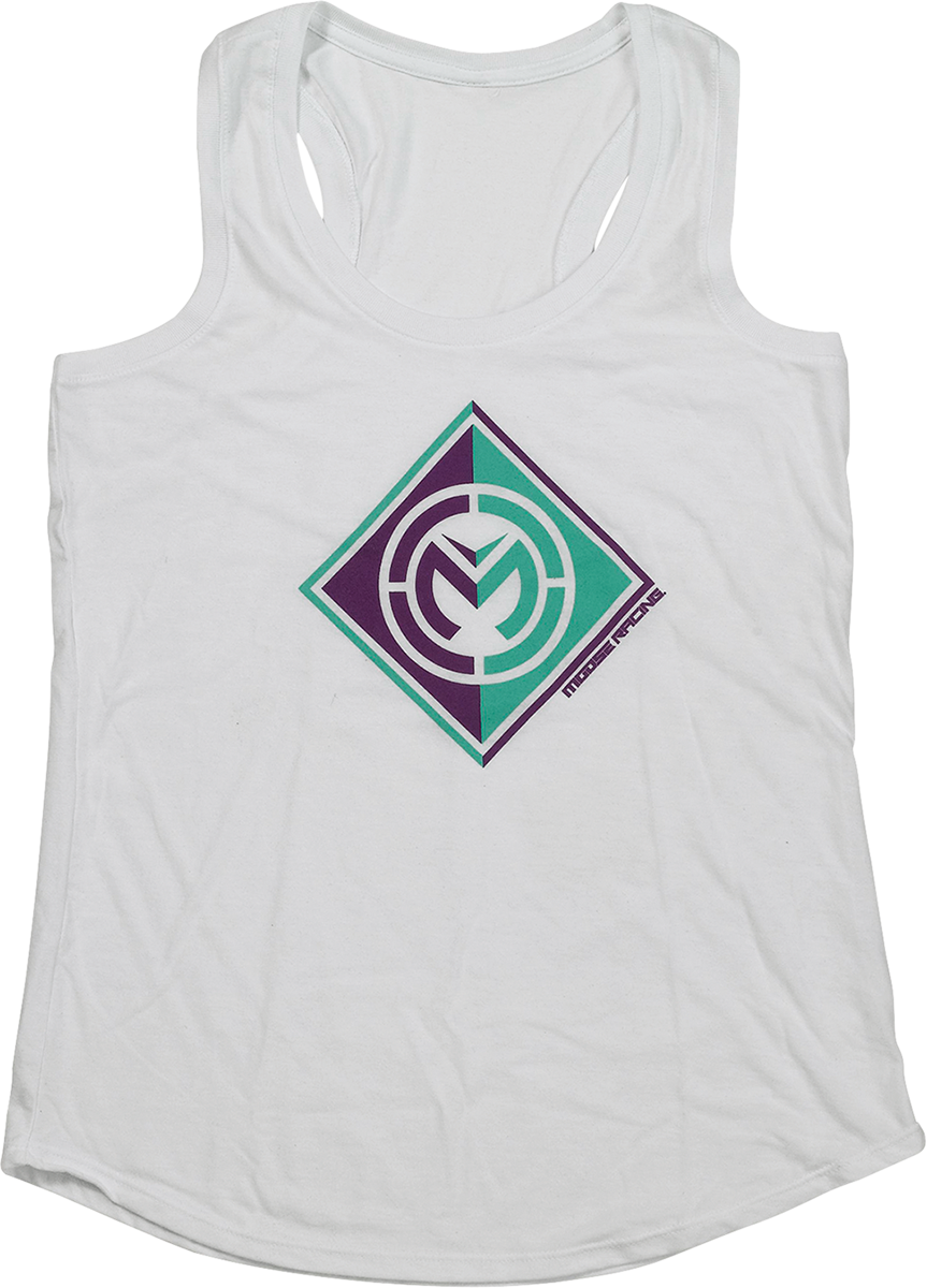 MOOSE OFFROAD Women's Insignia Tank - White - Medium 3031-4163