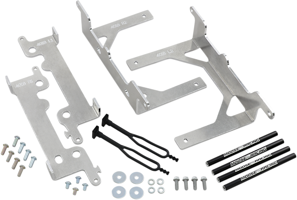 MOOSE OFFROAD Radiator Braces - Silver - Beta 11-4018