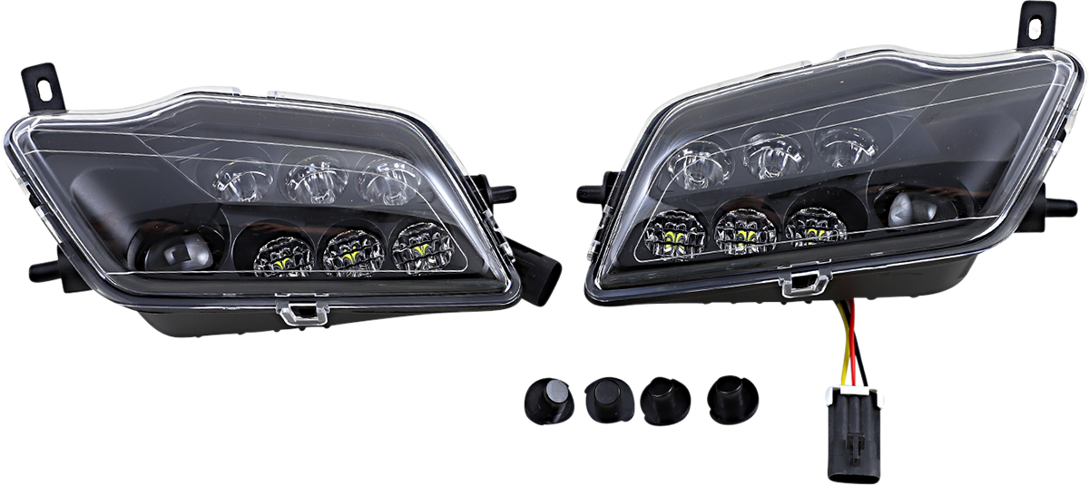 MOOSE OFFROAD LED Headlight - Pioneer - Clear 400-1207-PU