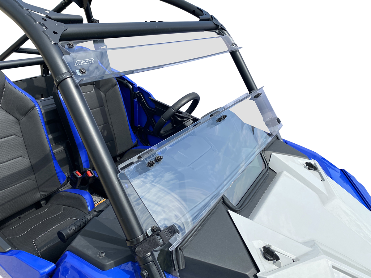 MOOSE OFFROAD Full Folding Windshield - Deluxe - RZR Trail V000291-12200M