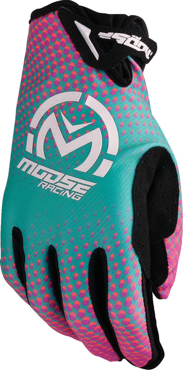 MOOSE OFFROAD SX1™ Gloves - Pink/Purple/Teal - Medium 3330-8073