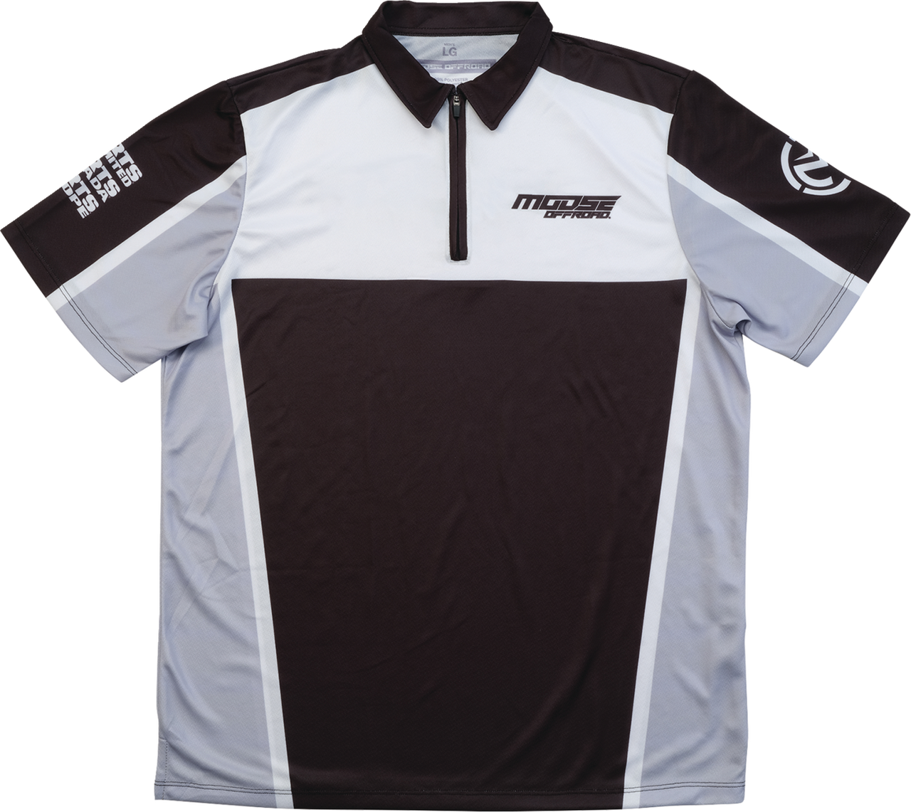 MOOSE OFFROAD Moose Pit Shirt - Black/Gray/White - Small MRS01DS01BKWHSR