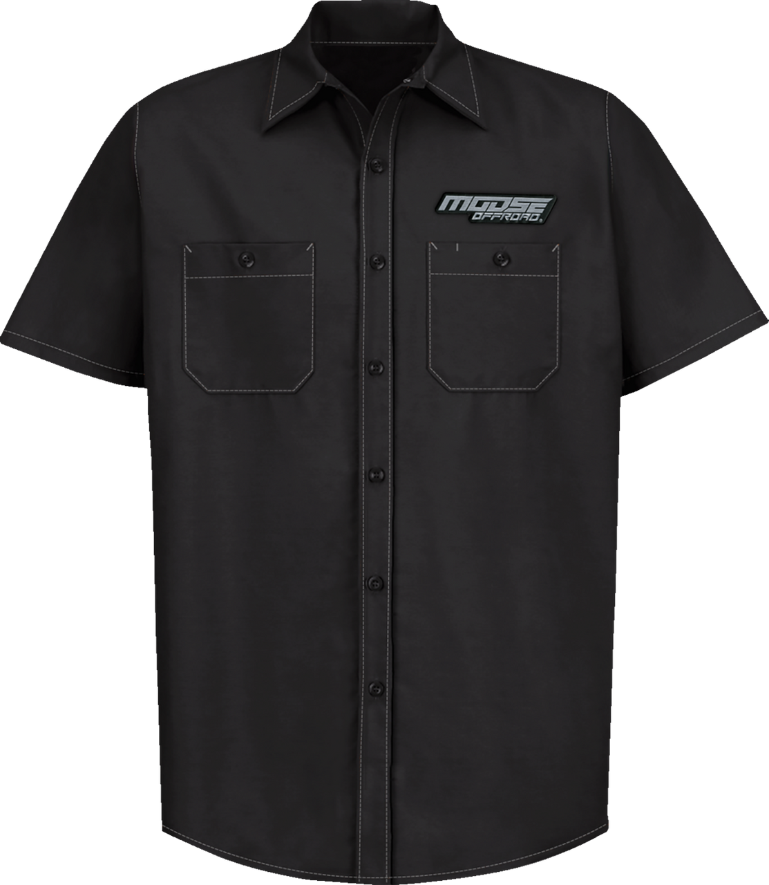MOOSE OFFROAD Moose Offroad Shop Shirt - Black - Large MRS01S8BCHLR