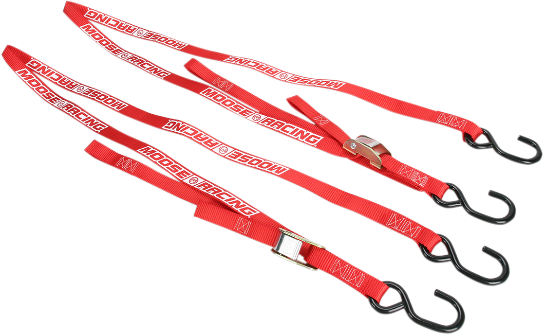 MOOSE OFFROAD Soft-Tie Tie-Downs - Red 3920-0303