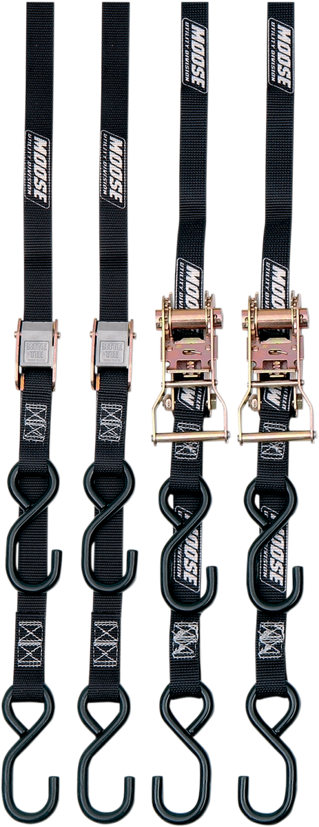MOOSE OFFROAD Tie-Down - Black - Quad Pack 3920-0300