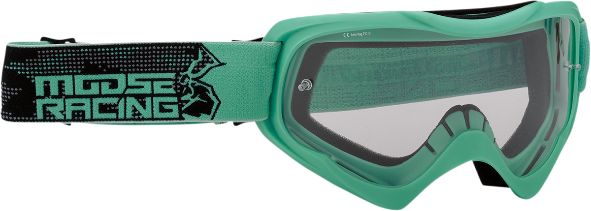 MOOSE OFFROAD Qualifier Goggle - Agroid - Mint - Clear Lens 2601-2657