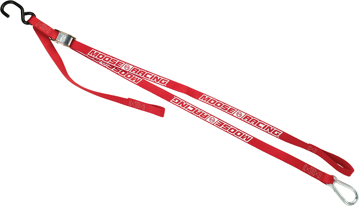 MOOSE OFFROAD Carabiner Tie-Down - Red 3920-0355